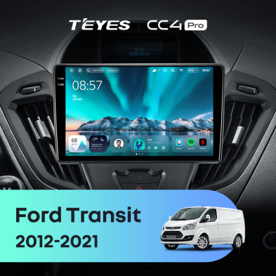 Штатная магнитола Teyes CC4 Pro 12/256 Ford Transit (2012-2021) F1
