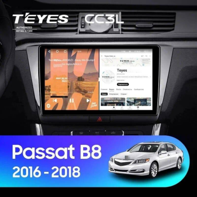 Штатная магнитола Teyes CC3L 4/32 Volkswagen Passat B8 (2016-2018)