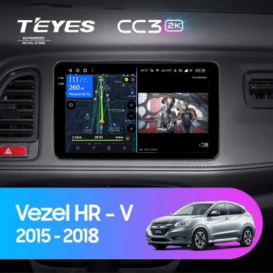 Штатная магнитола Teyes CC3 2K 360 6/128 Honda HR-V (2015-2018)