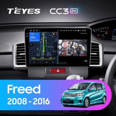 Штатная магнитола Teyes CC3 2K 4/64 Honda Freed 1 (2008-2016) Правый руль