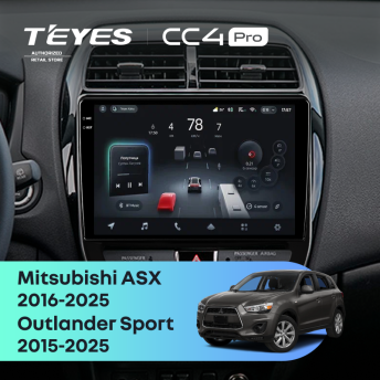 Штатная магнитола Teyes CC4 Pro 8/128 Mitsubishi ASX (2016-2025) F2