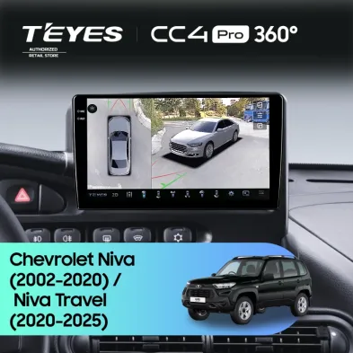 Штатная магнитола Teyes CC4 Pro 360 12/256 Chevrolet Niva (2002-2020)