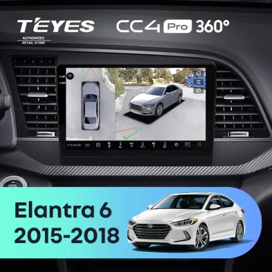 Штатная магнитола Teyes CC4 Pro 360 8/128 Hyundai Elantra 6 (2015-2018) Тип-B