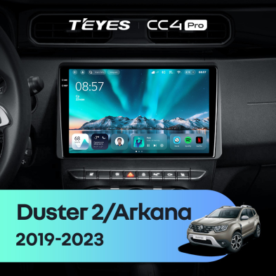 Штатная магнитола Teyes CC4 Pro 8/128 Renault Arkana (2019-2023) F2