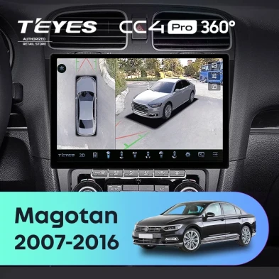 Штатная магнитола Teyes CC4 Pro 360 12/256 Volkswagen Magotan (2007-2016) (11")