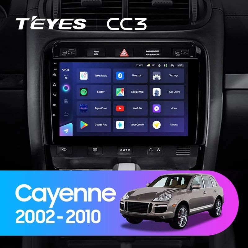 Штатная магнитола Teyes CC3 6/128 Porsche Cayenne I 1 9PA (2002-2010)