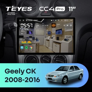 Штатная магнитола Teyes CC4 Pro 12/256 Geely CK (2008-2016) (11")