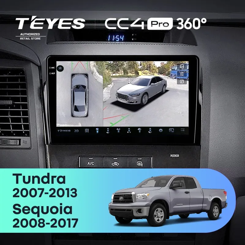 Штатная магнитола Teyes CC4 Pro 360 12/256 Toyota Tundra XK50 (2007-2013)