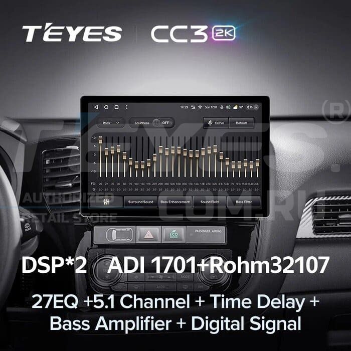 Штатная магнитола Teyes CC3 2K 4/32 Lada Vesta 2023+ F2 Тип-B (13")