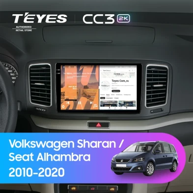 Штатная магнитола Teyes CC3 2K 4/64 Volkswagen Sharan (2010-2015)
