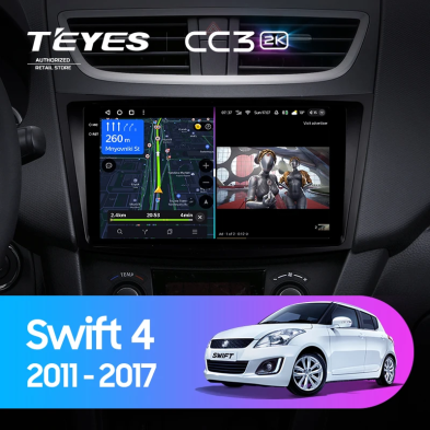 Штатная магнитола Teyes CC3 2K 4/32 Suzuki Swift 4 (2011-2017)
