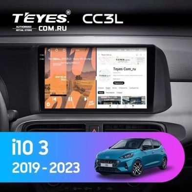 Штатная магнитола Teyes CC3L 4/64 Hyundai i10 3 (2019-2023) Правый руль