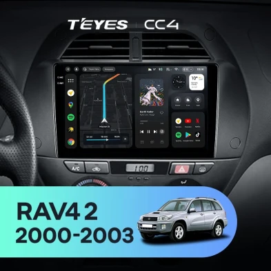 Штатная магнитола Teyes CC4 8/128 Toyota RAV4 2 CA20 (2000-2003) F3