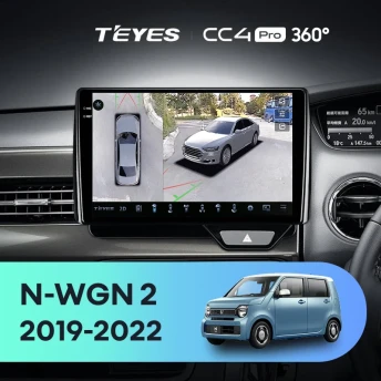 Штатная магнитола Teyes CC4 Pro 360 8/128 Honda N-WGN 2 (2019-2022) Правый руль