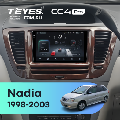 Штатная магнитола Teyes CC4 Pro 12/256 Toyota Nadia (1998-2003)