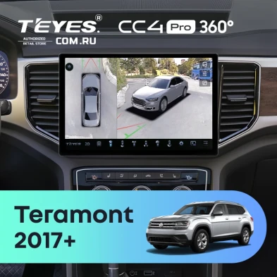 Штатная магнитола Teyes CC4 Pro 360 8/128 Volkswagen Teramont 2017+ (11")