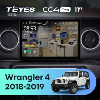 Штатная магнитола Teyes CC4 Pro 8/128 Jeep Wrangler 4 JL (2018-2019) (11")