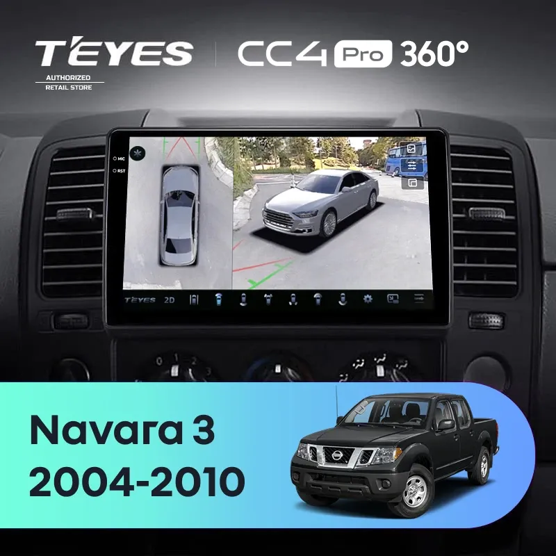 Штатная магнитола Teyes CC4 Pro 360 8/128 Nissan Navara D40 (2004-2010) F1