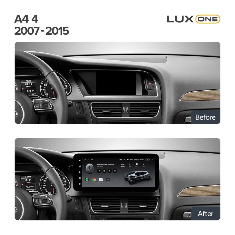 Переходная рамка Audi A4 4 B8 (2007-2015) Тип-B (12,3")