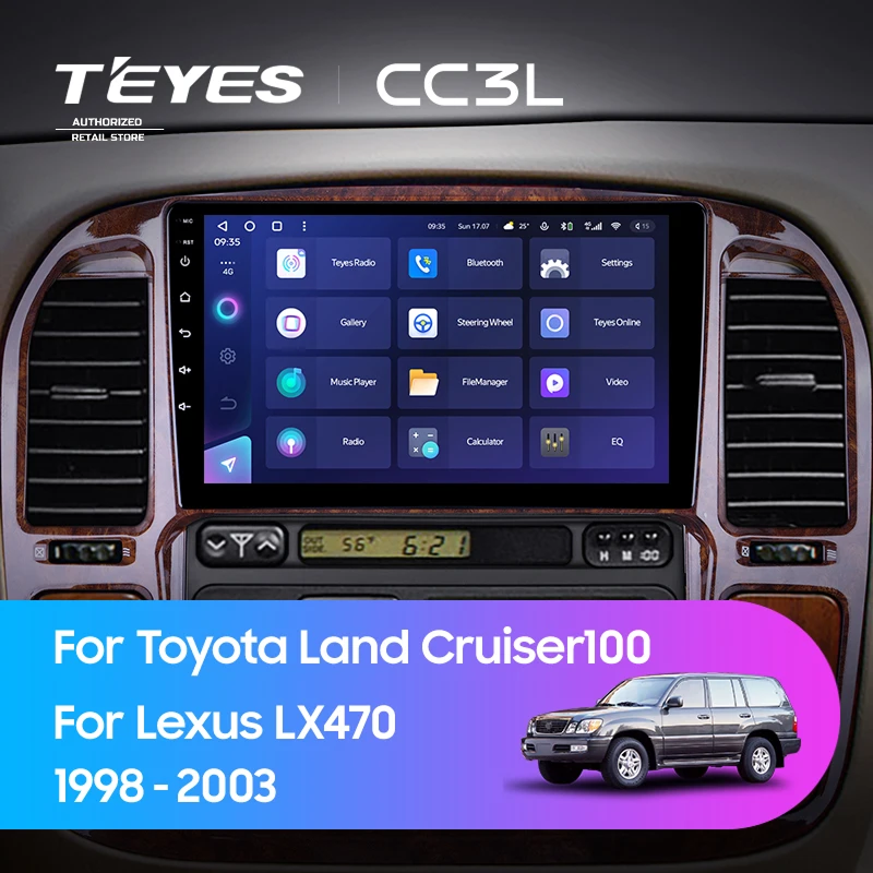 Штатная магнитола Teyes CC3L 4/64 Toyota Land Cruiser 100 (1998-2003) F3