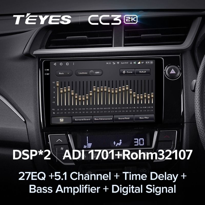 Штатная магнитола Teyes CC3 2K 4/32 Honda BRV (2015-2019) Правый руль