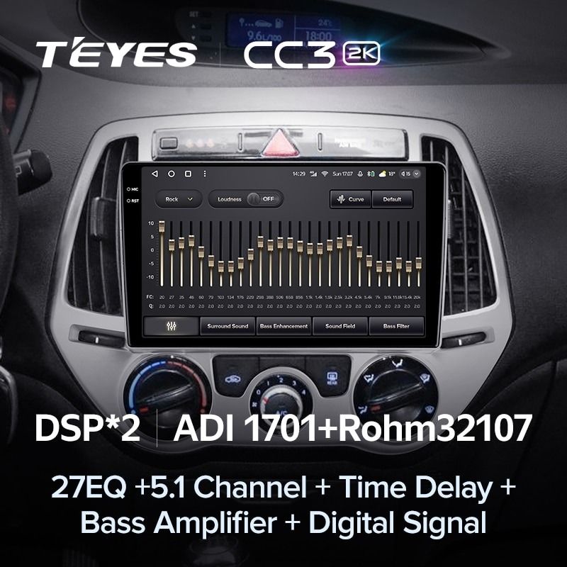 Штатная магнитола Teyes CC3 2K 4/64 Hyundai i20 2 (2012-2014)