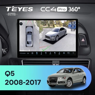 Штатная магнитола Teyes CC4 Pro 360 12/256 Audi Q5 8R (2008-2017) Тип-A (11")