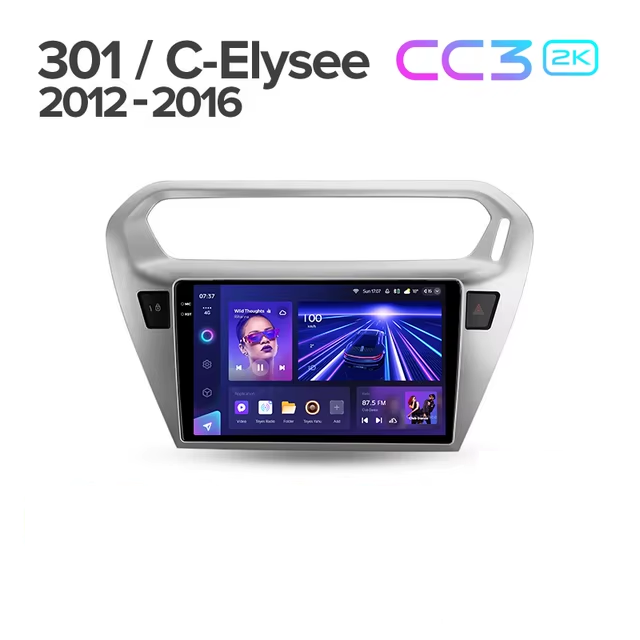 Штатная магнитола Teyes CC3 2K 4/64 Citroen C-Elysee (2012-2016) F2