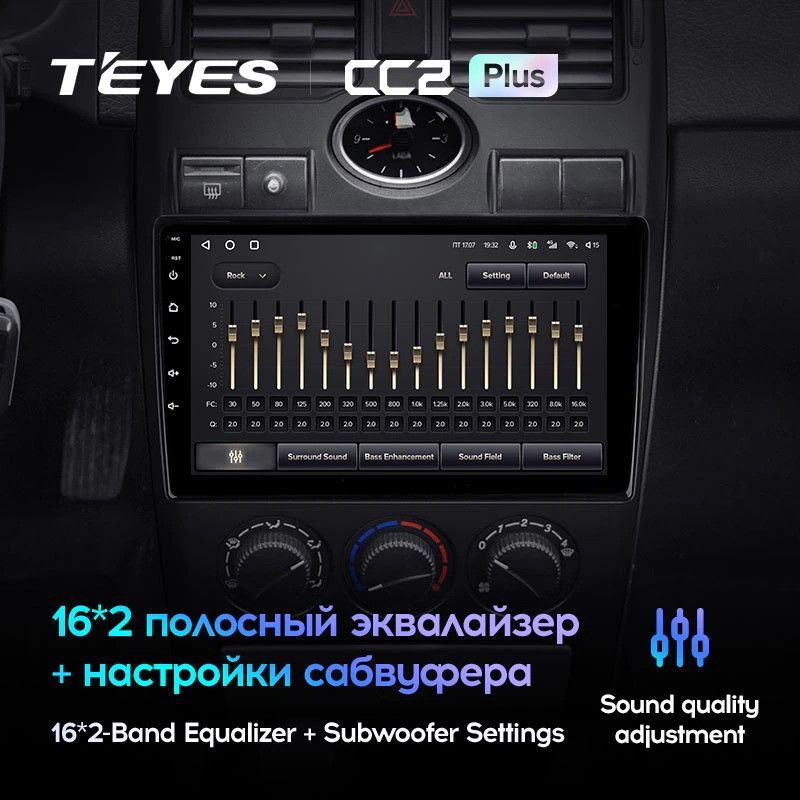 Штатная магнитола Teyes CC2 Plus 4/32 Lada Priora 1 (2007-2013) F1