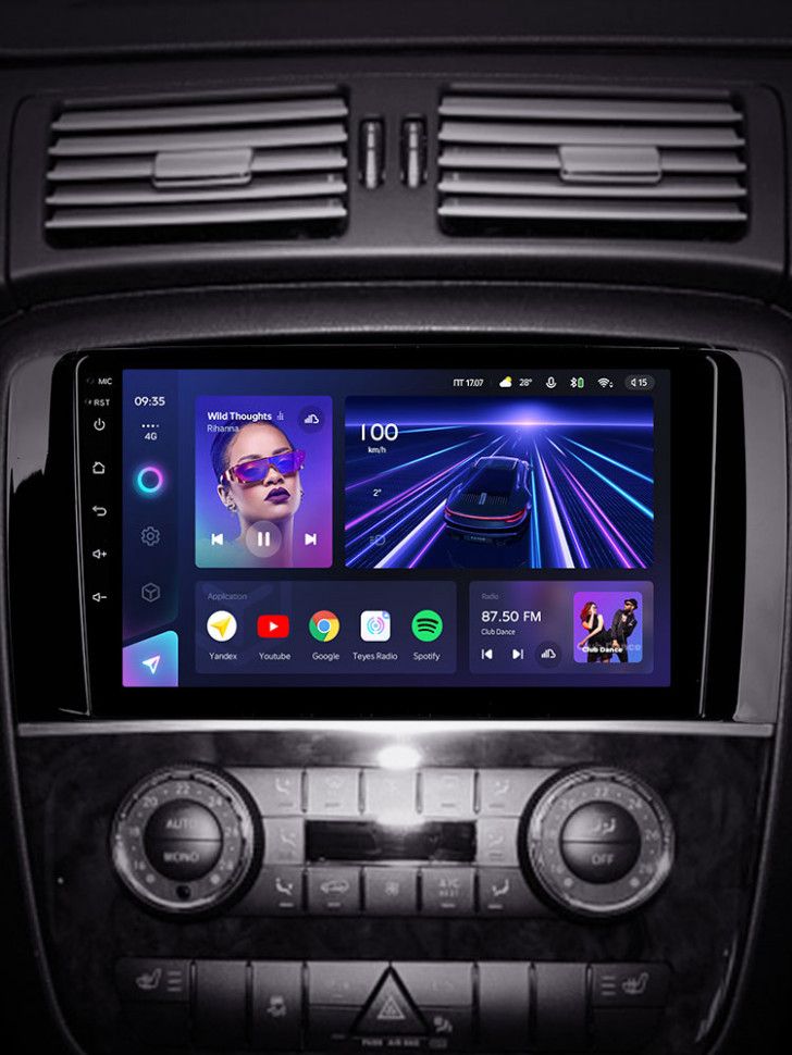 Штатная магнитола Teyes CC3 4/32 Mercedes-Benz R-Class W251 R280 R300 R320 (2005-2017) F1