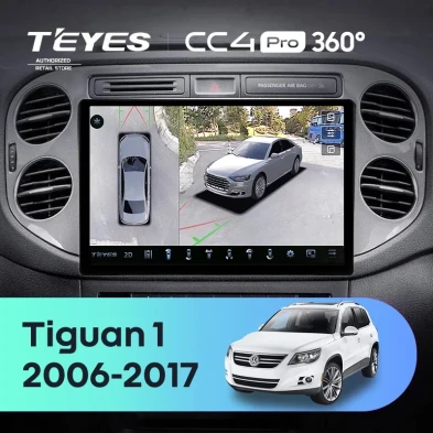 Штатная магнитола Teyes CC4 Pro 360 8/128 Volkswagen Tiguan 1 NF (2006-2017) F2 (11")