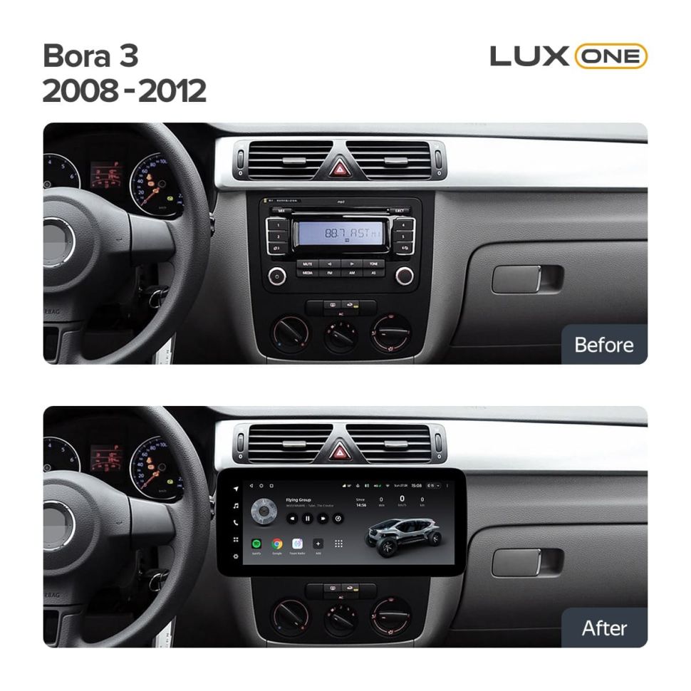 Штатная магнитола Teyes LUX ONE 4/32 Volkswagen Bora (2008-2012)