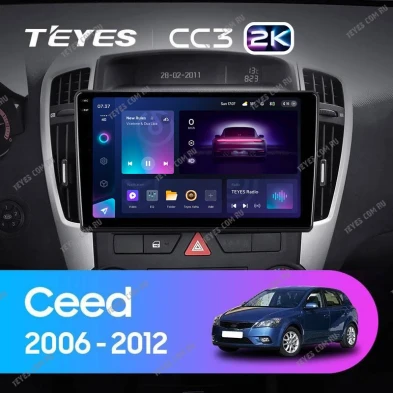 Штатная магнитола Teyes CC3 2K 6/128 Kia Ceed (2006-2009)
