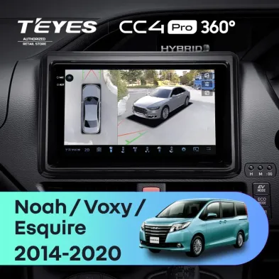 Штатная магнитола Teyes CC4 Pro 360 8/128 Toyota Noah R80 (2014-2020)