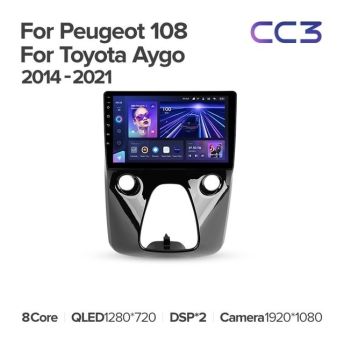 Штатная магнитола Teyes CC3 4/32 Toyota Aygo B40 (2014-2021) F1