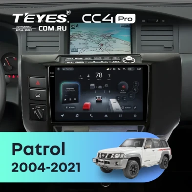Штатная магнитола Teyes CC4 Pro 8/128 Nissan Patrol V 5 Y61 (2004-2021) F3 (черный)