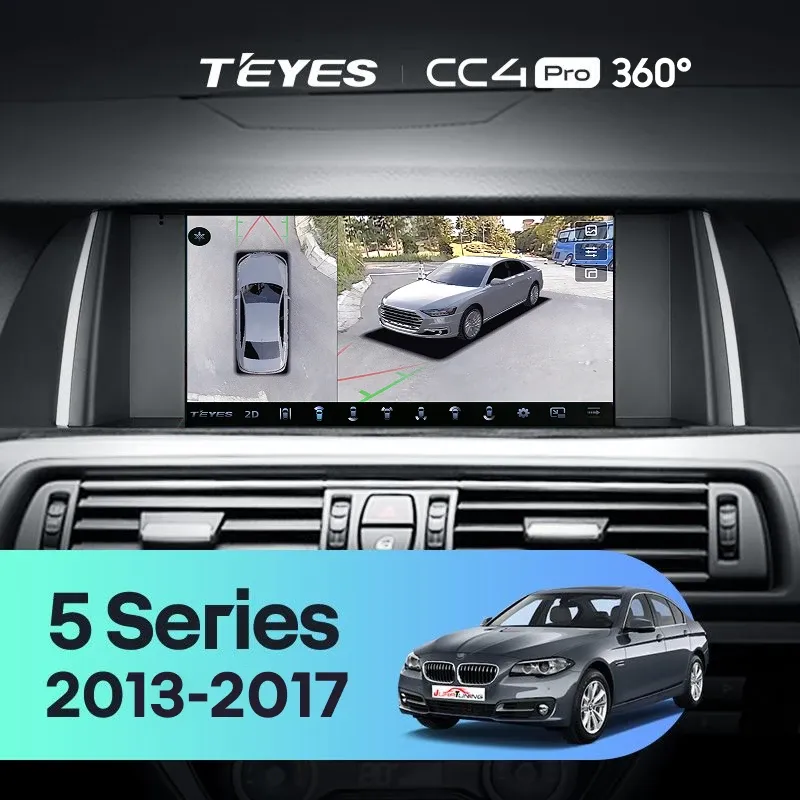 Штатная магнитола Teyes CC4 Pro 360 12/256 BMW 5 Series F10 F11 NBT (2013-2017)