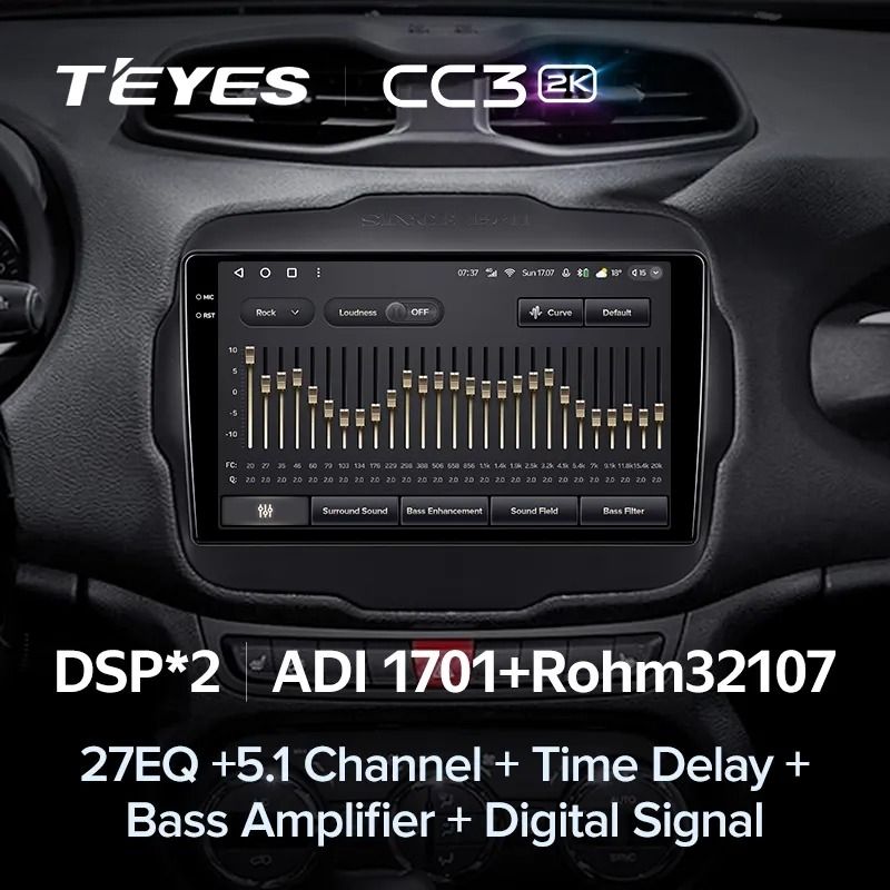 Штатная магнитола Teyes CC3 2K 4/32 Jeep Renegade (2014-2018)