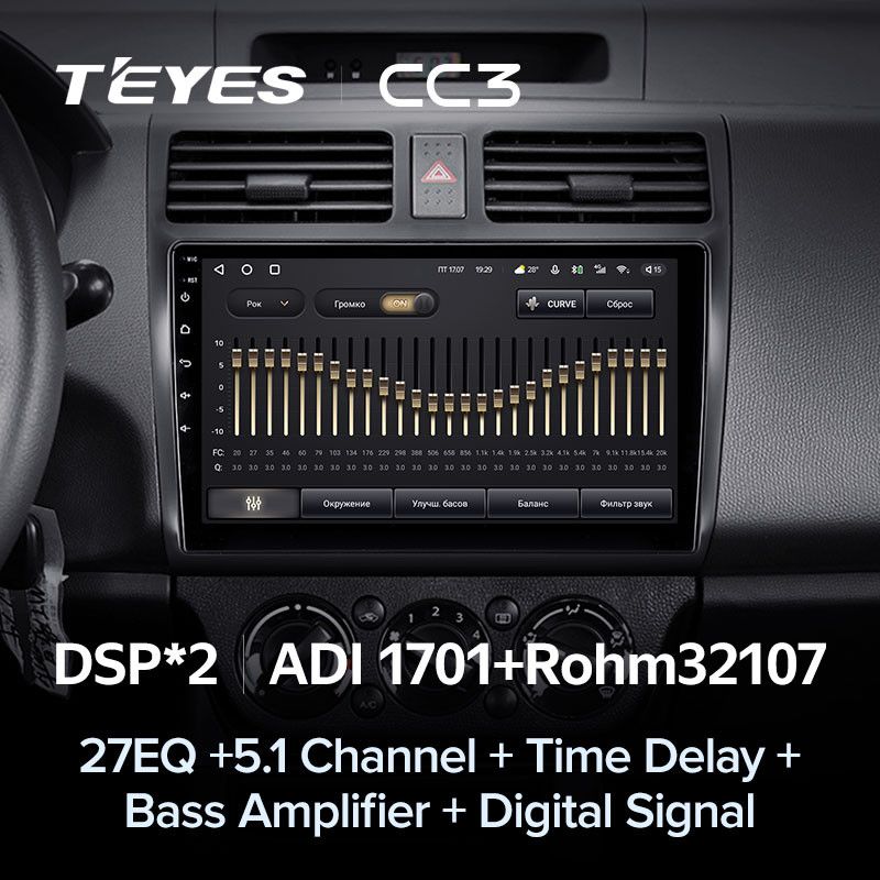 Штатная магнитола Teyes CC3 4/32 Suzuki Swift 3 (2003-2010)