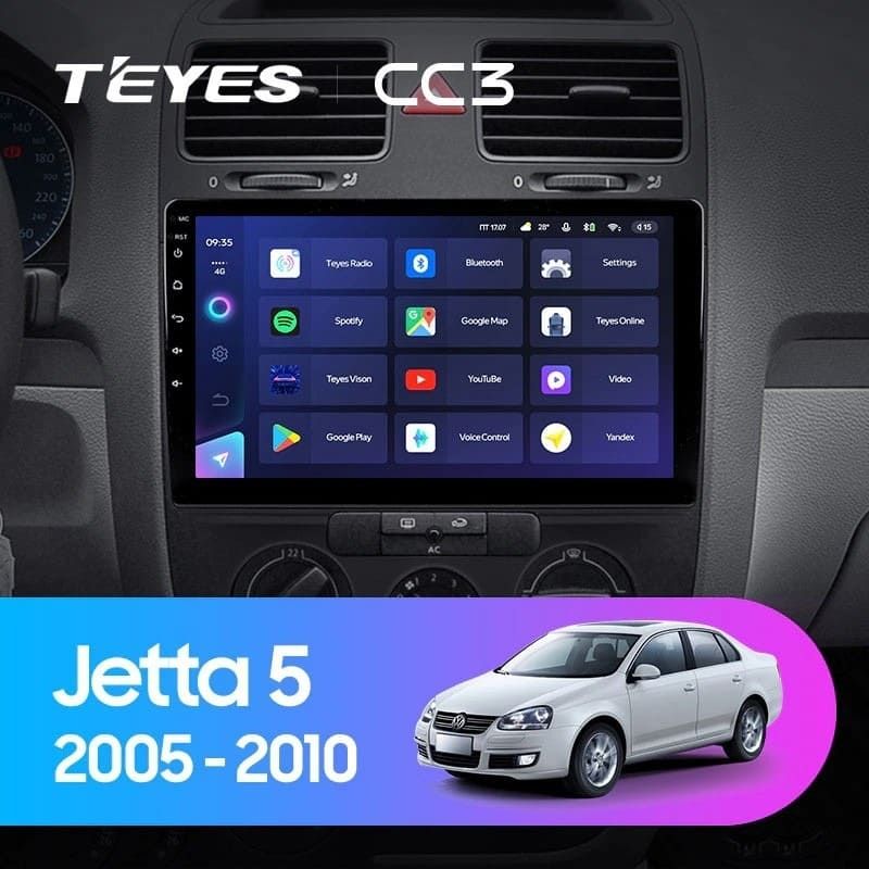 Штатная магнитола Teyes CC3 4/32 Volkswagen Jetta 5 (2005-2010)