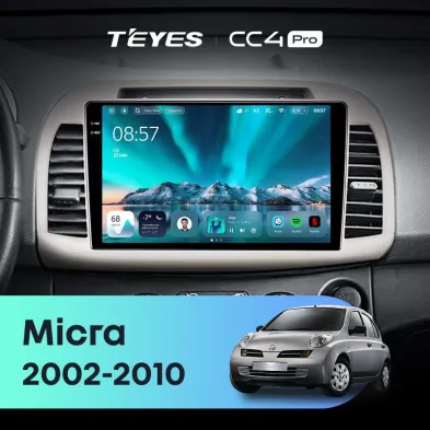Штатная магнитола Teyes CC4 Pro 12/256 Nissan Micra K12 (2002-2010)