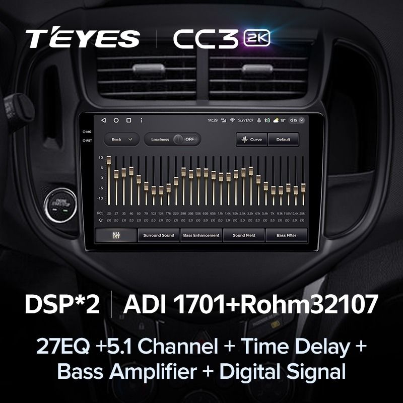 Штатная магнитола Teyes CC3 2K 4/32 Chevrolet Aveo 3 (2016-2023)