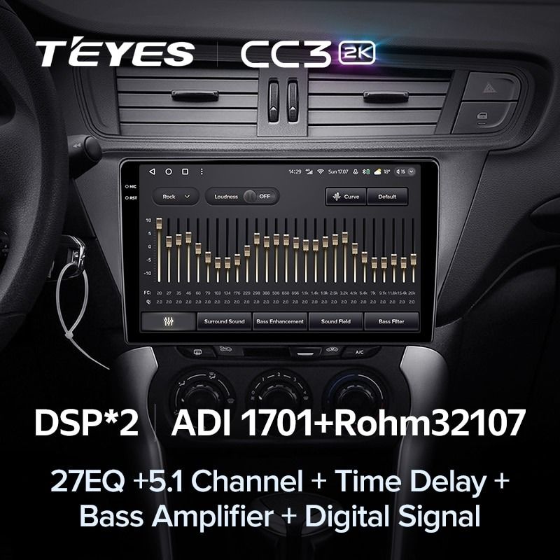 Штатная магнитола Teyes CC3 2K 360 6/128 Citroen C3-XR (2010-2018) F2