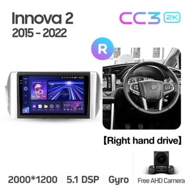 Штатная магнитола Teyes CC3 2K 4/32 Toyota Innova 2 (2015-2022) Правый руль