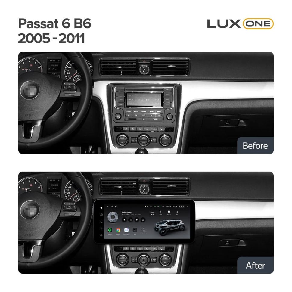 Штатная магнитола Teyes LUX ONE 4/32 Volkswagen Passat (2005-2011)