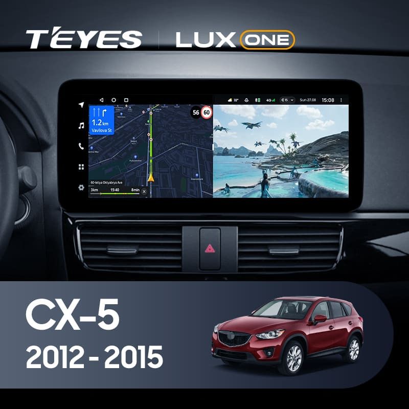 Штатная магнитола Teyes LUX ONE 6/128 Mazda CX-5 (2012-2015) Тип-B