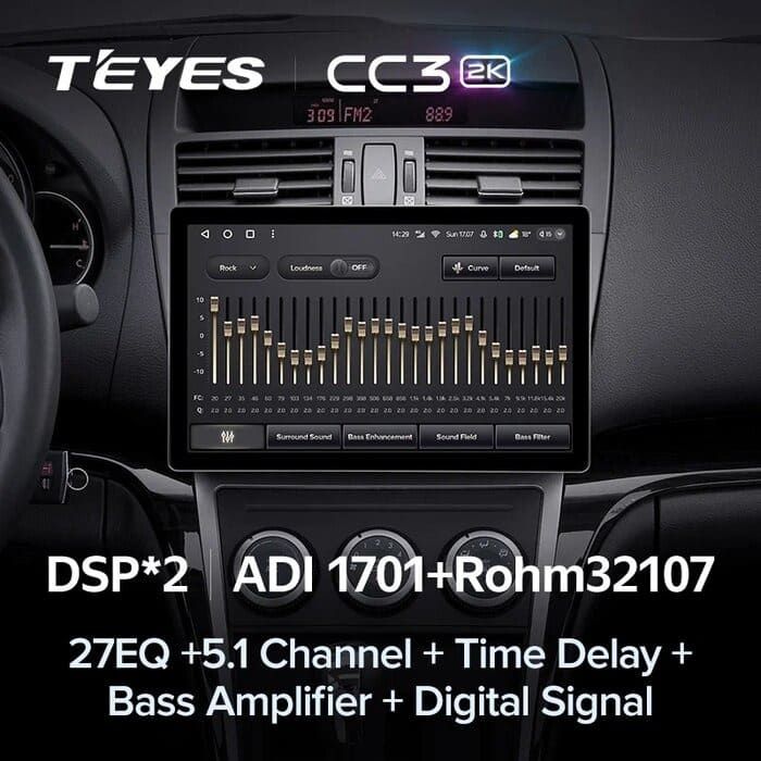 Штатная магнитола Teyes CC3 2K 6/128 Mazda 6 2 GH (2007-2012) (11")