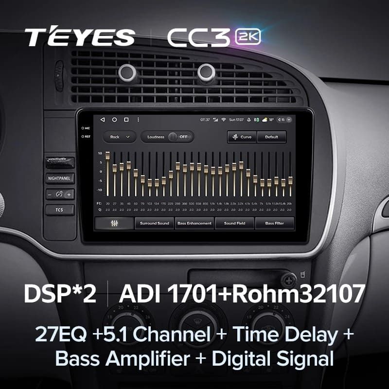 Штатная магнитола Teyes CC3 2K 6/128 Saab 9-3 2 (2007-2014)