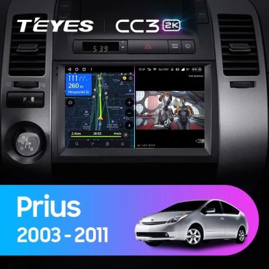 Штатная магнитола Teyes CC3 2K 360 6/128 Toyota Prius XW20 II (2003-2011) F2