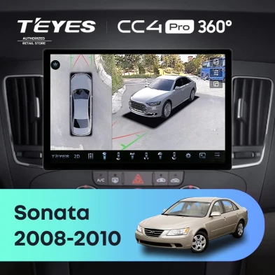 Штатная магнитола Teyes CC4 Pro 360 12/256 Hyundai Sonata NF (2008-2010) F2 (11")